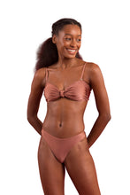 Load image into Gallery viewer, Model Front: Rio De Sol Bottom Bottom Shimmer-Copper Nice-Fio