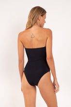 Load image into Gallery viewer, Model Back: Rio De Sol One-Piece Shimmer-Black Sara-Op