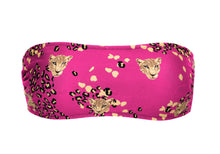 Load image into Gallery viewer, Product Front: Rio De Sol Top Top Roar-Pink Bandeau-Reto