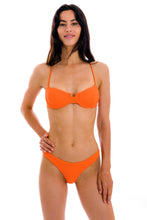 Load image into Gallery viewer, Model Front: Rio De Sol Set Set St-Tpz-Tangerina Balconet Essential