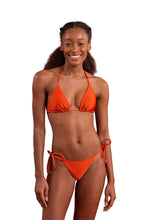 Load image into Gallery viewer, Model Front: Rio De Sol Set Set Shimmer-Paprica Tri-Inv Cheeky-Tie