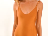 Load and play video in Gallery viewer, Video: Rio De Sol One-Piece Shimmer-Nocciola Hype-Noa