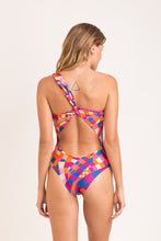 Load image into Gallery viewer, Model Back: Rio De Sol One-Piece Funny Santorini