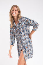 Load image into Gallery viewer, Image 09: Rio De Sol Shirtdress Ikat Chemise