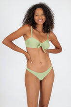 Load image into Gallery viewer, Model Front: Rio De Sol Top Top Oliva Bandeau-No
