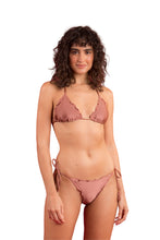 Load image into Gallery viewer, Model Front: Rio De Sol Bottom Bottom Shimmer-Copper Frufru
