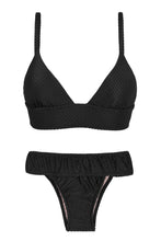 Load image into Gallery viewer, Product Front: Rio De Sol Set Cloque Preto Tri Cos
