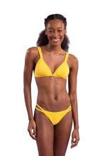 Load image into Gallery viewer, Model Front: Rio De Sol Set Set Malibu-Yellow Tri-Duo Mini-Duo

