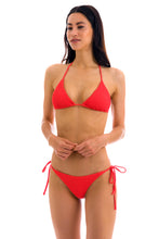 Load image into Gallery viewer, Model Front: Rio De Sol Bottom Bottom Cotele-Tomate Ibiza
