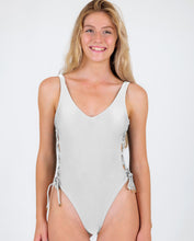 Load image into Gallery viewer, Gallery: Rio De Sol One-Piece Shimmer-White Zoe
