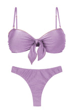 Load image into Gallery viewer, Product Front: Rio De Sol Set Set Shimmer-Harmonia Bandeau-Knot Nice-Fio
