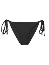 Load image into Gallery viewer, Product Front: Rio De Sol Bottom Bottom Malibu-Black Cheeky-Tie

