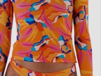 Load and play video in Gallery viewer, Top Orange-Bloom Rash-Guard
