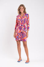Load image into Gallery viewer, Model Front: Rio De Sol Shirtdress Funny Chemise
