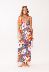 Model Front: Rio De Sol Maxi Dresses Garden-Flower Saida Yara