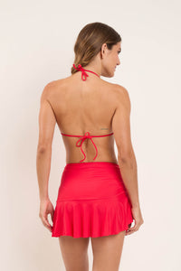 Model Back: Rio De Sol Beach Skirt Mini Skirt Rouge