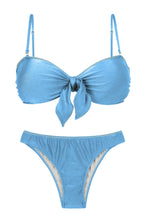 Load image into Gallery viewer, Set Shimmer-Baltic-Sea Bandeau-Knot Essential
